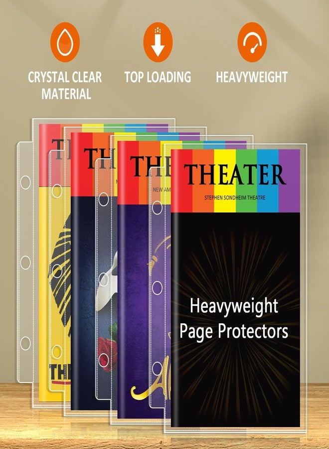 tutata Page Protectors for Broadway Play Program and Theater Programs, 50 Sheet Protectors, Fit 5.5 x 8.5 Programs from Mid 1980s to Modern, Binder Sleeves - Image 3