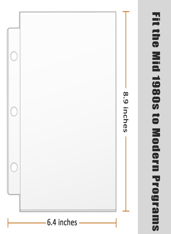 tutata Page Protectors for Broadway Play Program and Theater Programs, 50 Sheet Protectors, Fit 5.5 x 8.5 Programs from Mid 1980s to Modern, Binder Sleeves - Image 2