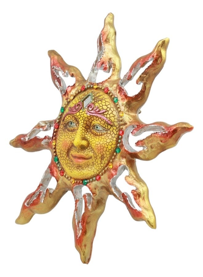 Ebros Gift Ebros Beautiful Filigree Mosaic Celestial Solar Radiant Surya Belenos Sun God Wall Decor Figurine Colorful Home Decor Plaque Celestial Star Suns Face Wall Plaque - Image 5