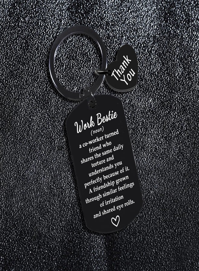 BESPMOSP Work Bestie Gift Leaving Gifts for Colleagues Boss Coworker Keychain Funny Gift for Coworker Office Bestie Friend Female Birthday Gifts Goodbye Gifts Appreciation Gifts Go Away Gifts Retirement Gifts - Image 2