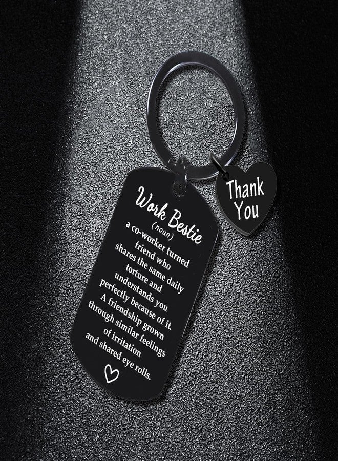 BESPMOSP Work Bestie Gift Leaving Gifts for Colleagues Boss Coworker Keychain Funny Gift for Coworker Office Bestie Friend Female Birthday Gifts Goodbye Gifts Appreciation Gifts Go Away Gifts Retirement Gifts - Image 3