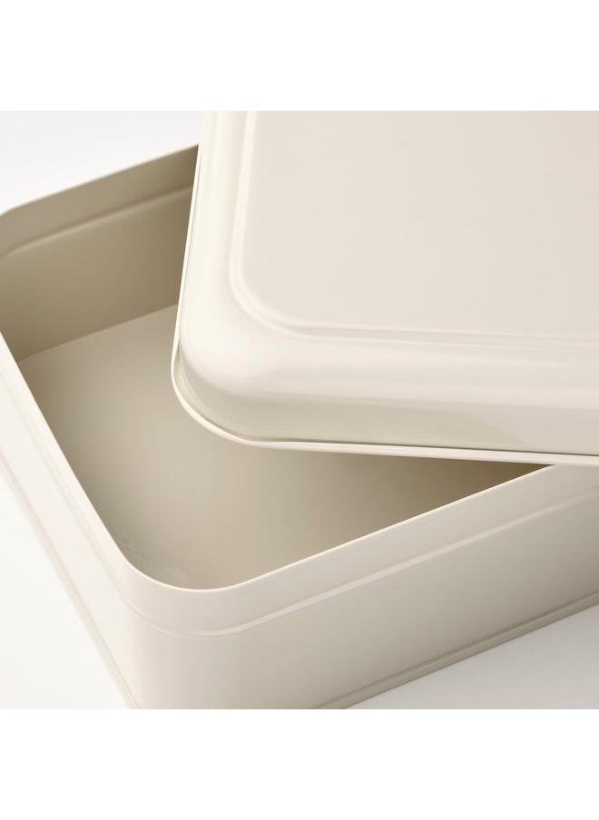 Generic Storage box with lid, light beige, 22x16x8 cm  - Image 5