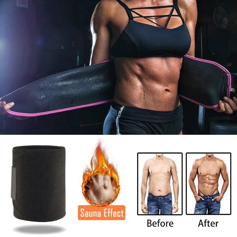 Bluejw Neoprene Waist Trimmer for Women & Men - Sports Slimming Sauna Belt - Weight Loss Sweat Band - Image 4