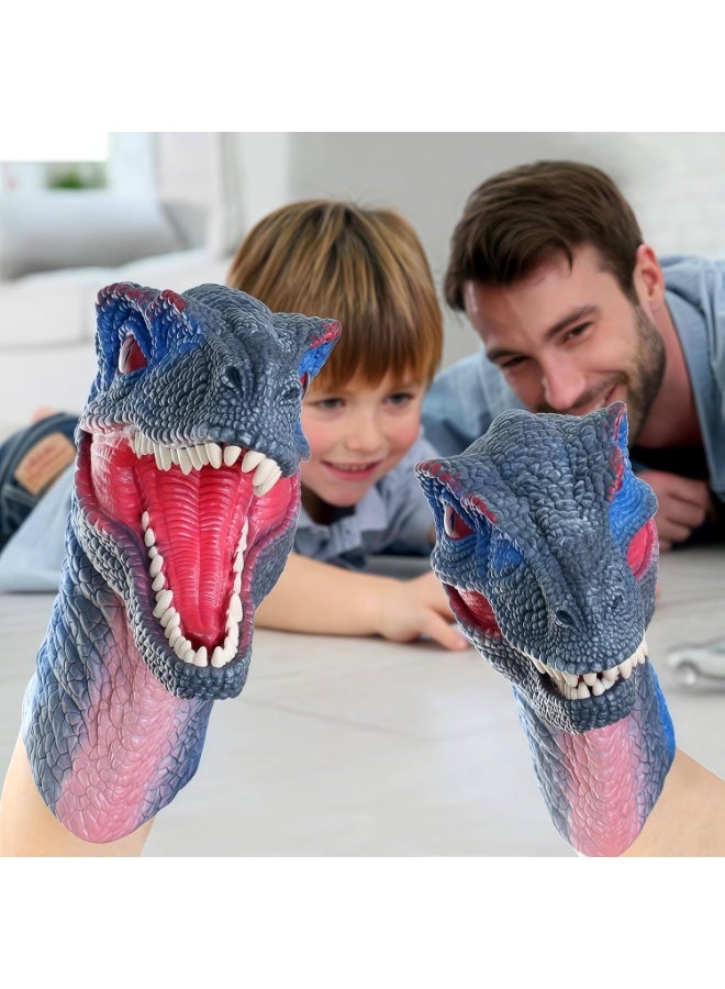 Dinosaur Toys Velociraptor Dinosaur Hand Puppets Role Play Gift Toy and Party Supplies for Kids - Image 1