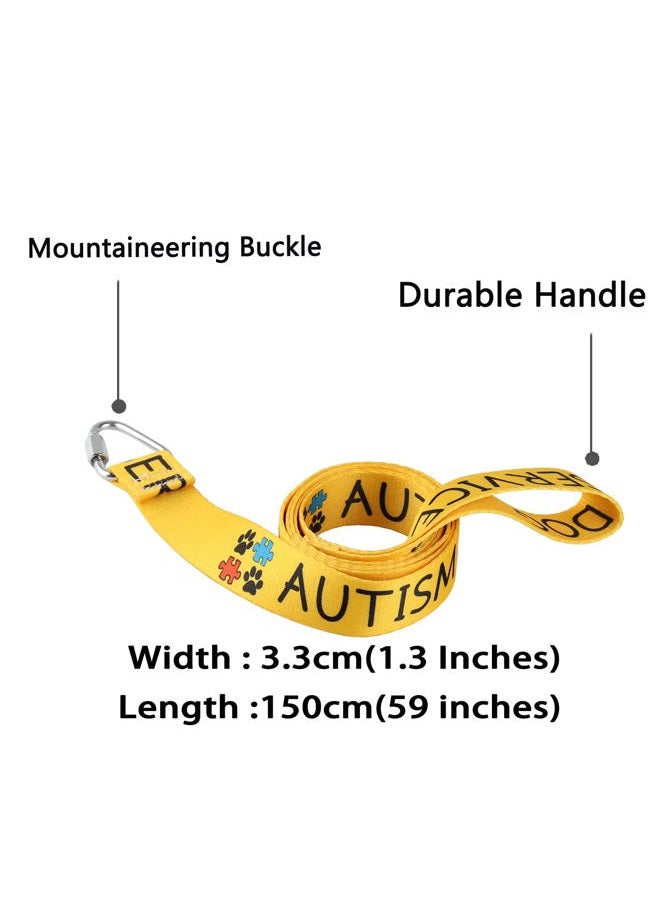 BLUPARK Autism Alert Dog Leash Autism Service Dog Dog Leash Walking Training Dog Leashes Dog Owner Pet Lover Gift (Autism Service Dog) - Image 2