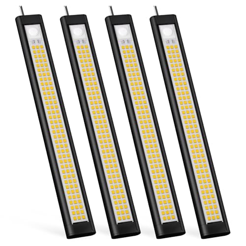 GZV 12V LED Light, 12 Volt Light Bar, Enclosed Trailer Lights, LED Light for RV Interior, String Lights for Trailer, Shed, Track, Van, RV(4Pack, 4000K, Black) - Image 1