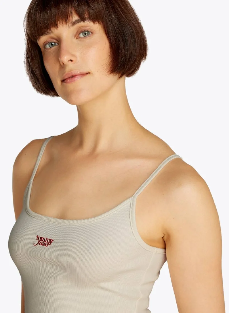 TOMMY JEANS Ribbed Slim Spaghetti Strap Top