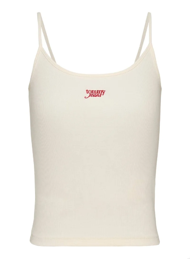 TOMMY JEANS Ribbed Slim Spaghetti Strap Top