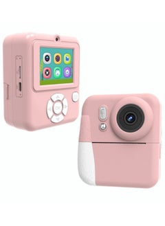 besrey  Kids Camera Instant Print, Birthday Gifts Toys for 3-10 Year Old Boys Girls, 1080P Video 20MP Toddler Digital Camera with 3 Rolls Paper & 1GB Card - Pink  - Image 1
