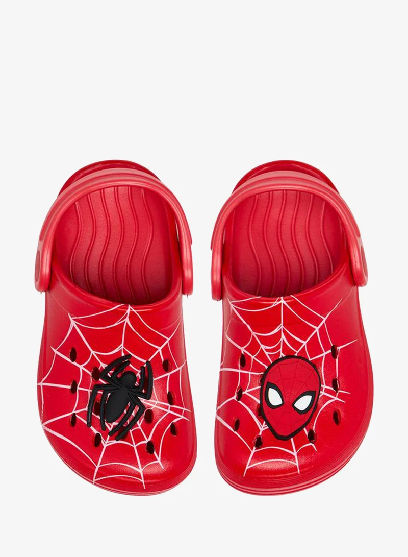 مارفل Boys Spider-Man Applique Clogs With Backstrap