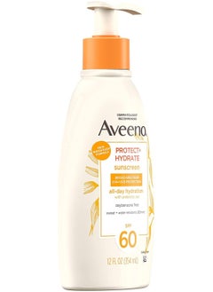 Aveeno Aveeno Protect And Hydrate Moisturizing Body Sunscreen Lotion With Broad Spectrum Spf 60 Prebiotic Oat  - Image 4
