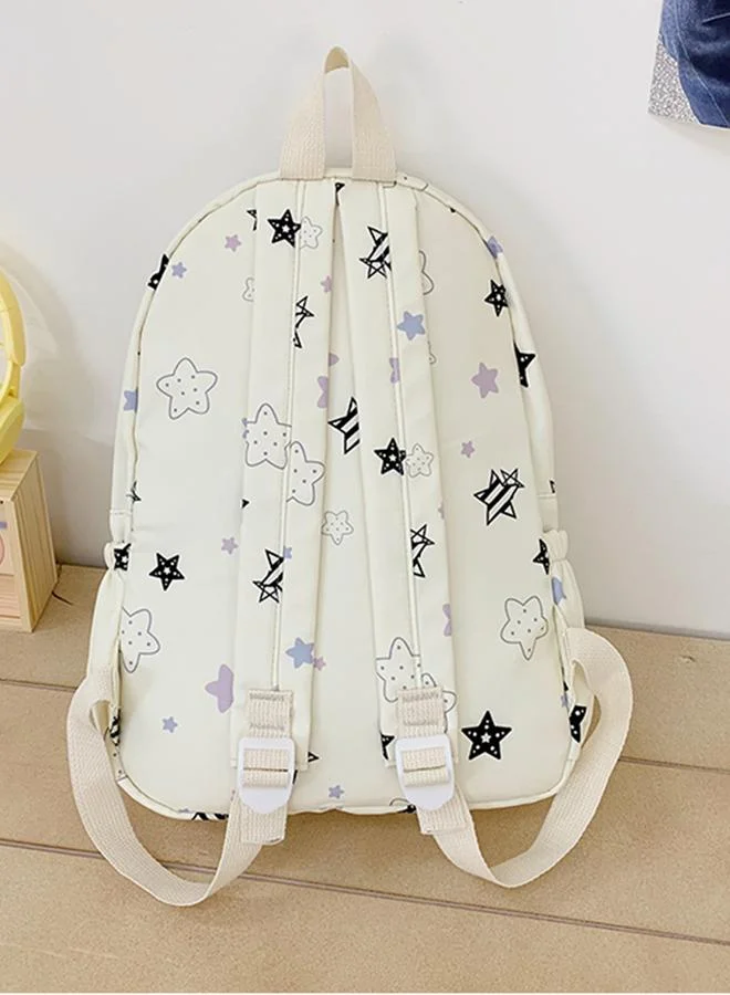 Take Two Nylon Star Print Casual Backpack