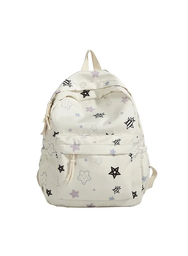 Take Two Nylon Star Print Casual Backpack