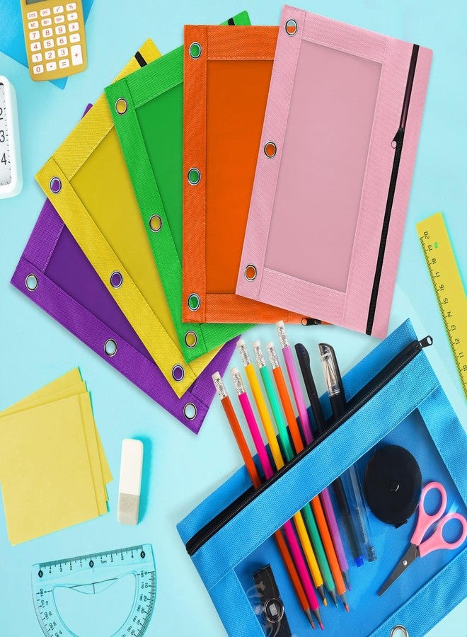 Gloween Pencil Pouch for 3 Ring Binder, 80 Pack Zipper Pencil Pouches/Case in Assorted Color, Durable Binder Pencil Pouch/Bag for Office School Supplies (10 Colors) - Image 5