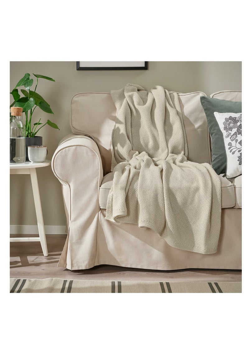 آيكيا فراكتا غطاء ملمس قطني أبيض عاجي ‎130x170 سم‏ - Image 3