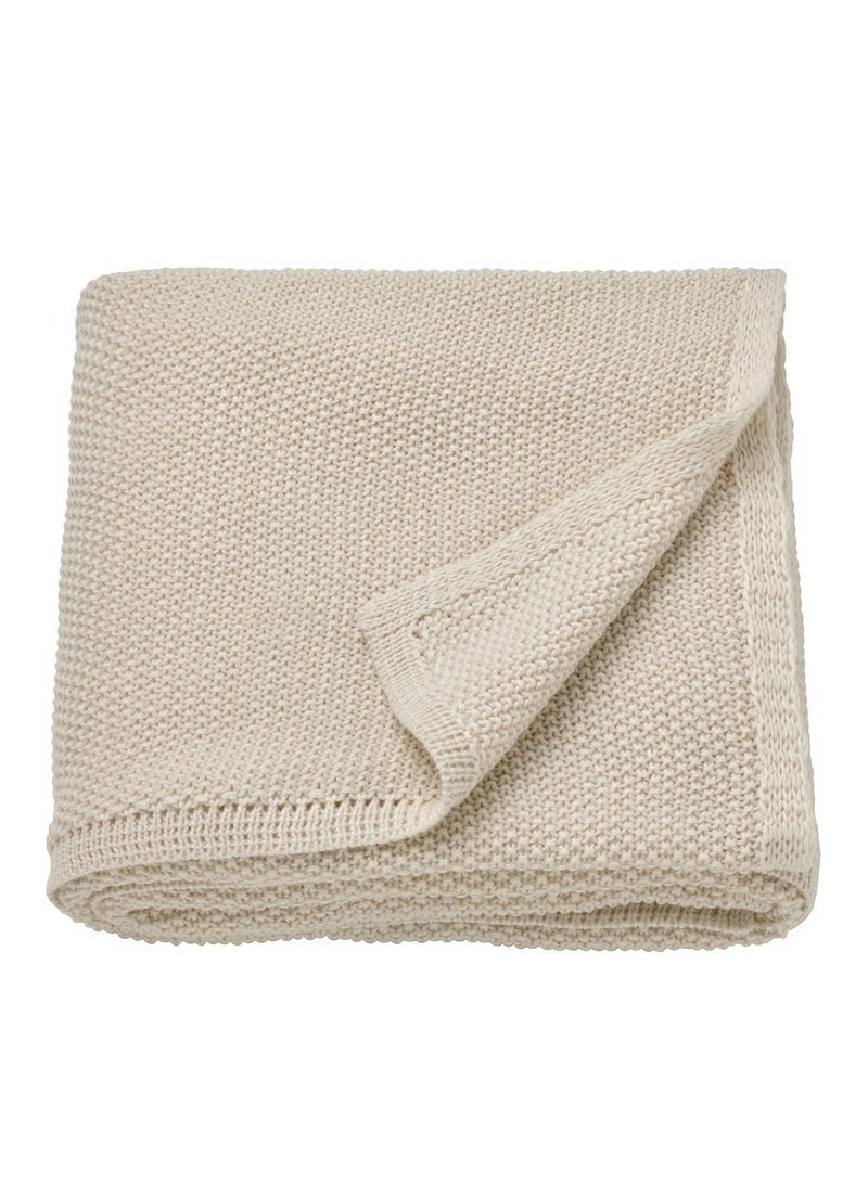 آيكيا فراكتا غطاء ملمس قطني أبيض عاجي ‎130x170 سم‏ - Image 1