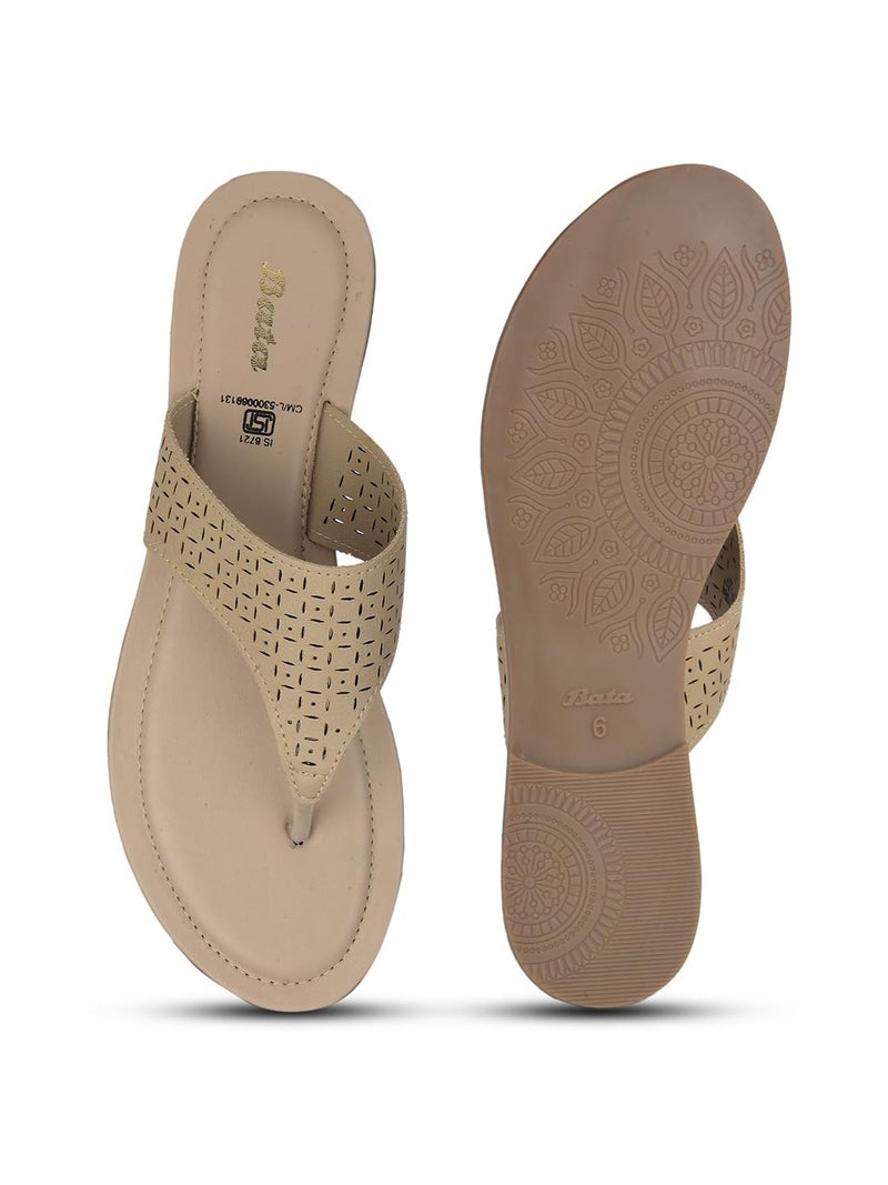 Bata Belle Th E Women's Natural Thongs - 8 UK (5710314) - Image 4