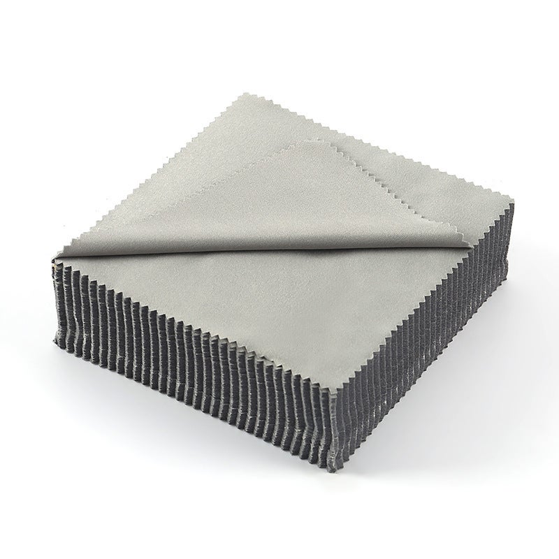 Generic 13x13cm Microfiber Glasses Cloth Gray Light gray 