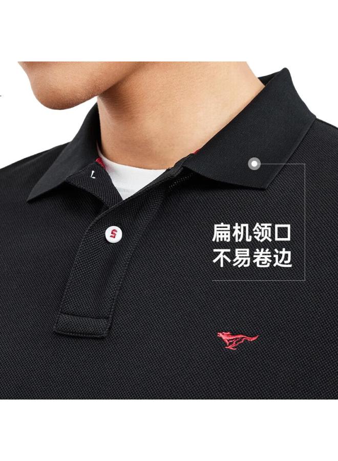 Septwolves Men's Long Sleeve Polo Shirt With Collar, Pure Cotton, Colorful Small Wolf Logo, Business Casual Breathable Polo Top For Men - Image 3