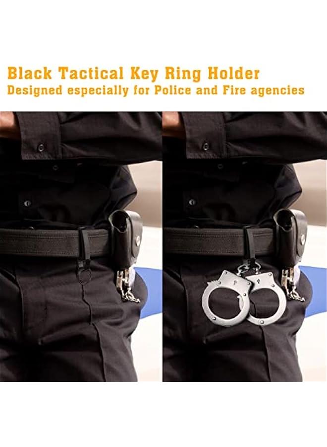 Generic Tactical Stealth Key Ring Holder Special for Police and Fire Agencies Duty Belt, Double Side Quick Release Key Holder with Detachable Keyring (2.25-Inch Max)- 2 PACK  - Image 4