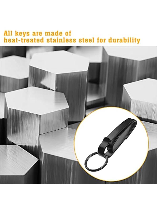 Generic Tactical Stealth Key Ring Holder Special for Police and Fire Agencies Duty Belt, Double Side Quick Release Key Holder with Detachable Keyring (2.25-Inch Max)- 2 PACK  - Image 5