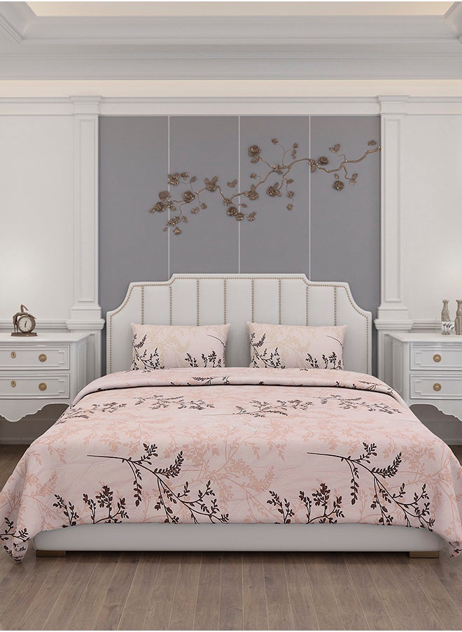 Status Contract Status Contract-Cotton Rich Double Bedsheet with 2 Pillow Covers for Bed Room, Home, Hotel-120 GSM, Cream, 220 X 240 Cm  - Image 1