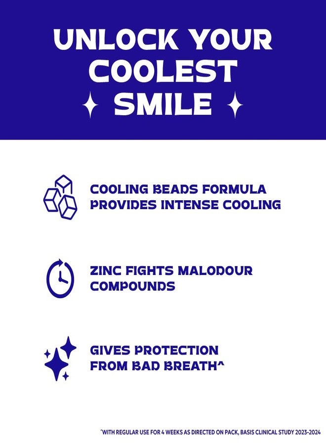 Close Up Closeup Intense Cool Blue Gel Toothpaste with Cooling Beads | Intense Cooling | 18 Hours of Fresh Breath, 300g (150g x 2) - Image 5