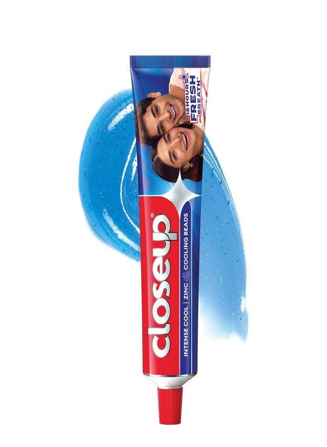 Close Up Closeup Intense Cool Blue Gel Toothpaste with Cooling Beads | Intense Cooling | 18 Hours of Fresh Breath, 300g (150g x 2) - Image 4