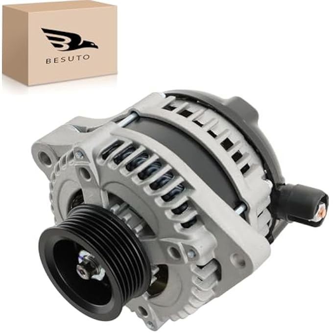 Besuto 11392N Alternator Compatible with 3.5L for 2008-2012 for Honda for Accord, 2010 for Honda for Accord Crosstour Alternator 130AMP 12V 11392 AND0483 VND0483 104210-5910 - Image 1