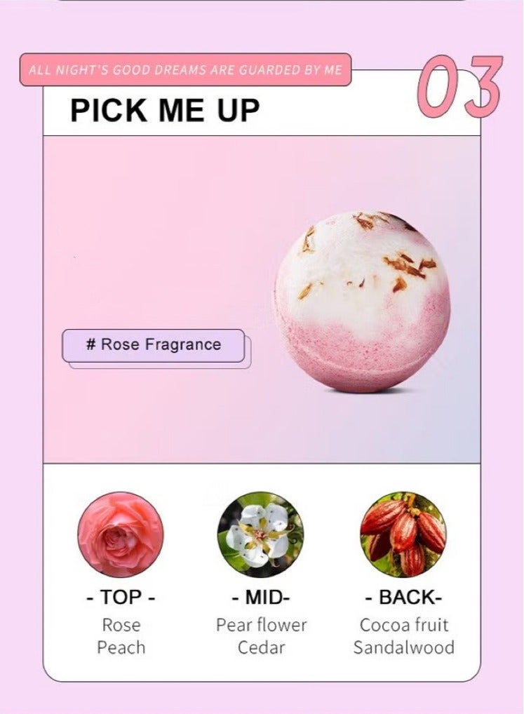 SADOER 4 types of 100g bath bomb bombs, clean aromatherapy bath balls, lavender scent, lemon scent, rose scent, rosemary scent - Image 5