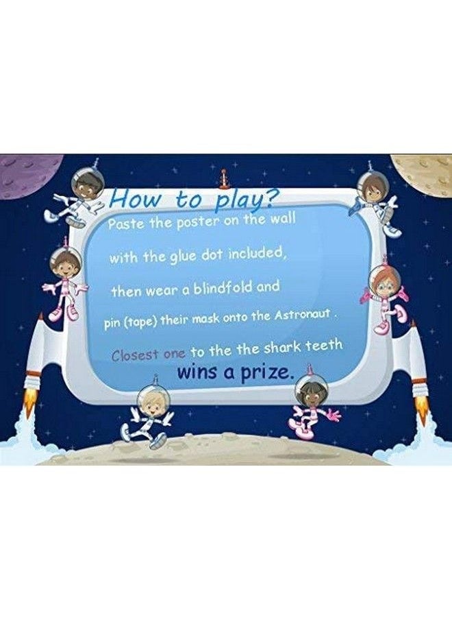 Generic - Pin The Mask On The Astronaut Game Kids Solar System/Outer Space Birthday Party Supplies Decorations - Image 1