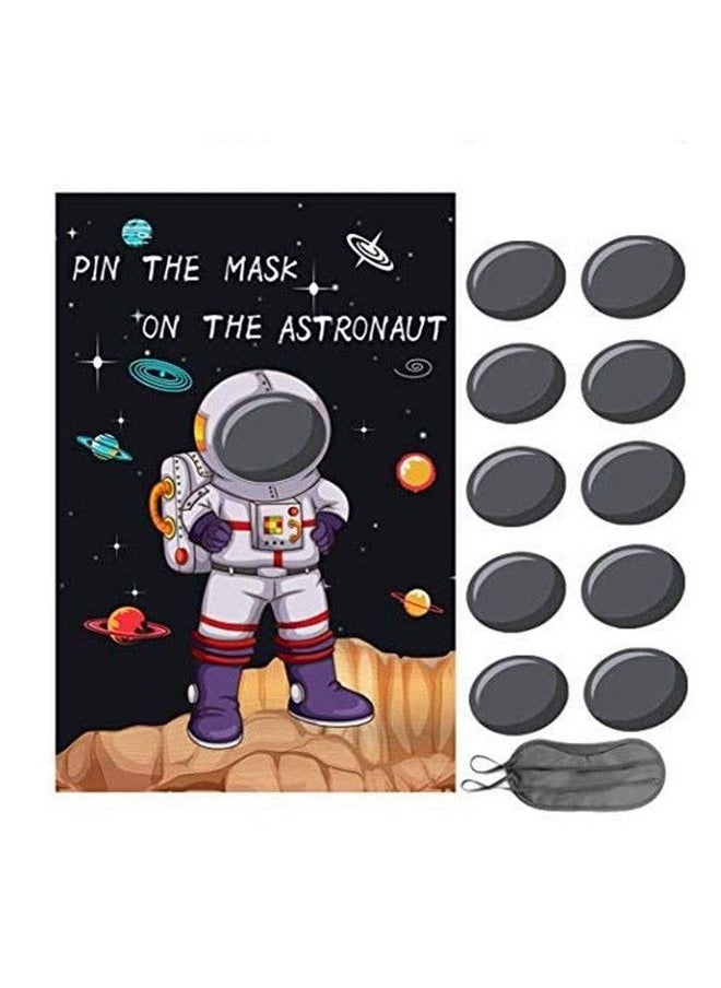 Generic - Pin The Mask On The Astronaut Game Kids Solar System/Outer Space Birthday Party Supplies Decorations - Image 1