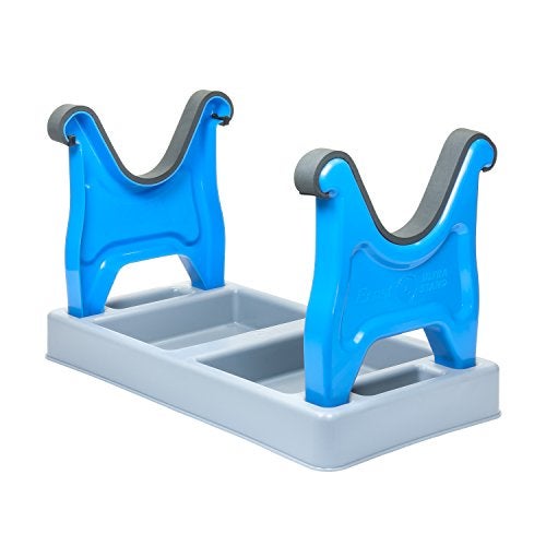 Ernst Manufacturing Ultra Stand for Model Airplanes  Durable Aircraft Assembly and Maintenance Work Stand  FuelResistant Plastic Features Tool Compartments  Blue - Image 1