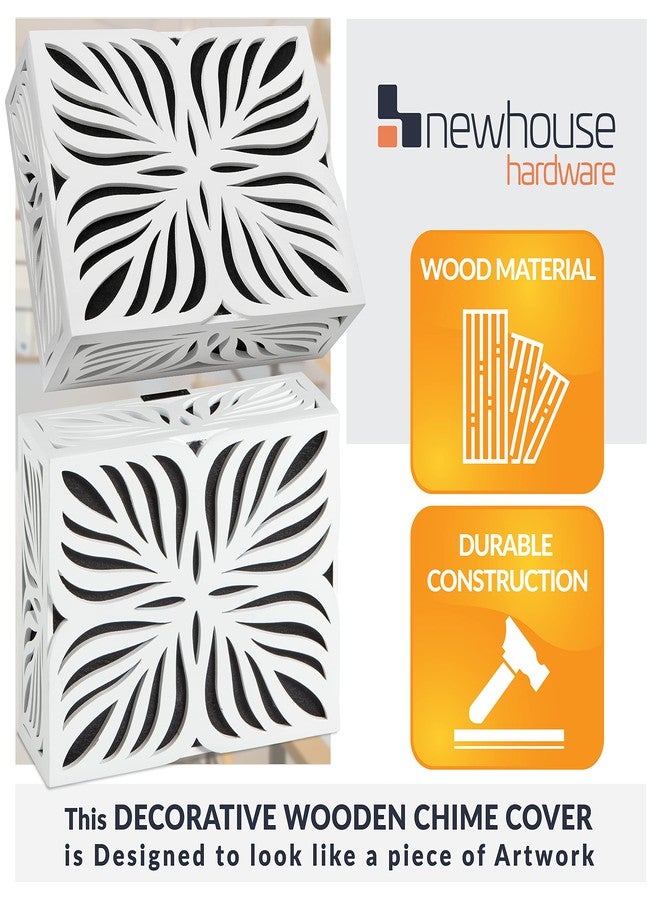 Newhouse Hardware Wooden Doorbell Chime Cover, Corinthian Design - Image 3