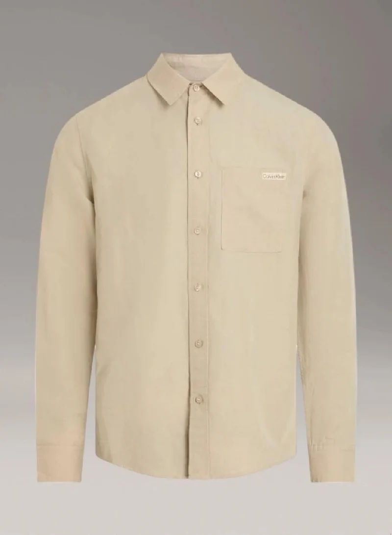 Calvin Klein Jeans  Linen Cotton Shirt for Men | Best Price UAE