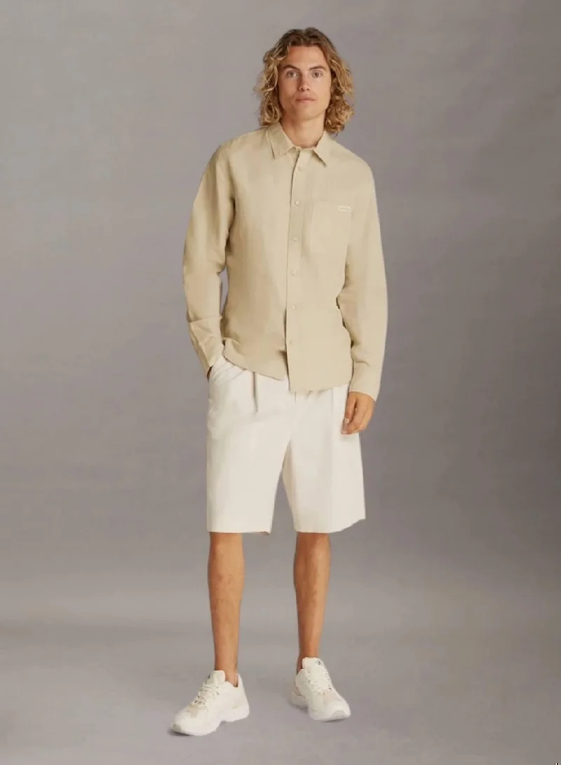 Calvin Klein Jeans  Linen Cotton Shirt for Men | Best Price UAE