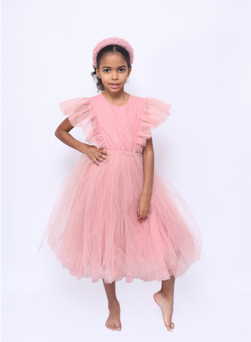 D'Daniela Ruffled Tulle Dress - Image 1
