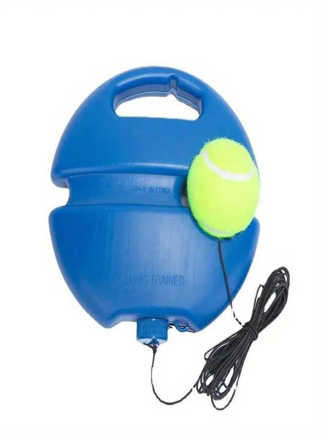 GTS Portable Tennis Cricket Trainer Rebound Ball Set: Solo Cricket Trainer Set & Tennis Ball with Rope for Self Training| Cricket Practice Ball with Rope and Anti-Slip Strip for Improved Skills - Image 2