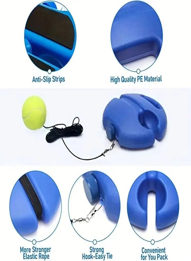 GTS Portable Tennis Cricket Trainer Rebound Ball Set: Solo Cricket Trainer Set & Tennis Ball with Rope for Self Training| Cricket Practice Ball with Rope and Anti-Slip Strip for Improved Skills - Image 5