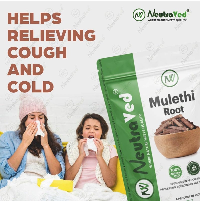 NeutraVed Mulethi Powder Organic 200g | Triple Filtered Edible Grade Licorice Root Powder | for Face Pack, Skin Pigmentation & Natural Glow | 100% Pure, Vegetarian & Chemical-Free | Standup Zipper Pouch - Image 3