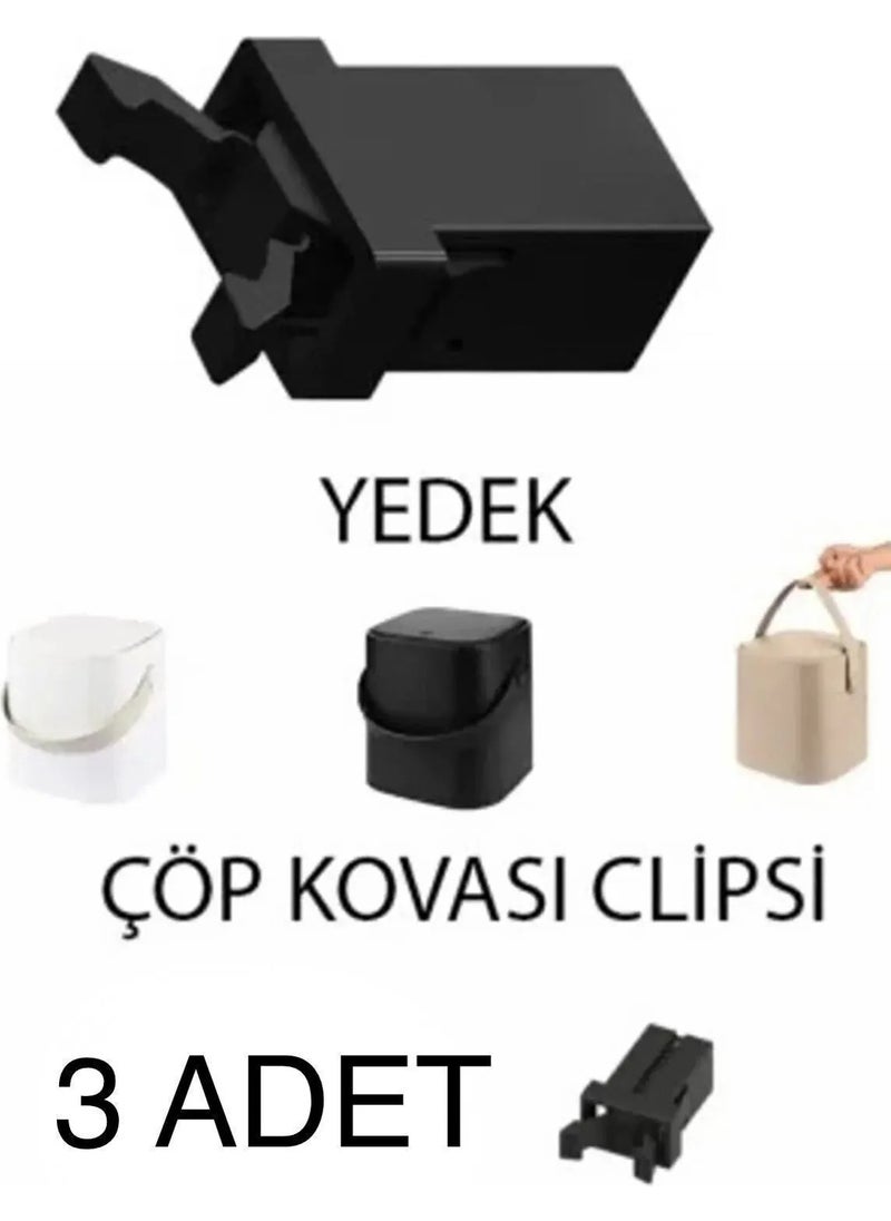 Octopus Bazaar - Magic Trash Can, Switch Spare Lock 3 Spare Lock Clips Suitable for All Liters and Models - Image 1