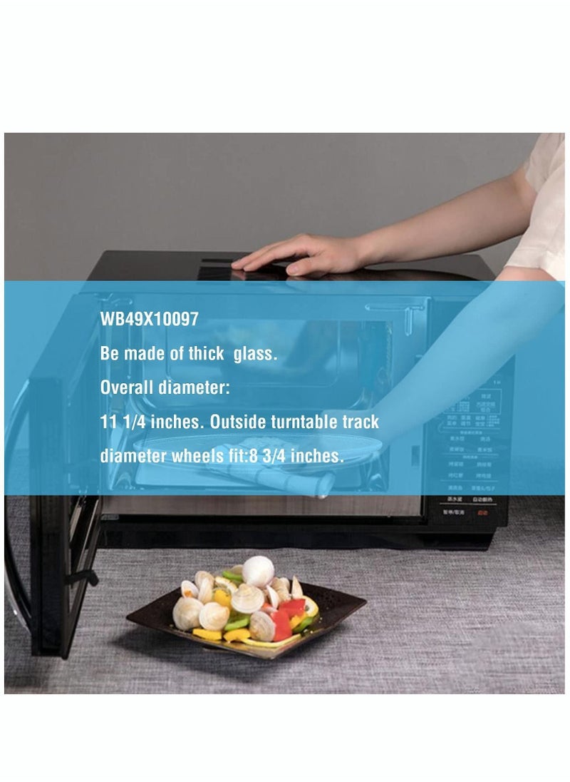 MIXDE Microwave Replacement Glass Tray Fit 11.25 inch / 28.5cm  - Image 4