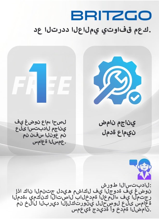 بريتزغو - السمع مايكرو قابلة للشحن ذكي الحد من الضوضاء واضح الصوت مضخم لاسلكي لكبار السن عمر بطارية طويل الأمد - Image 1