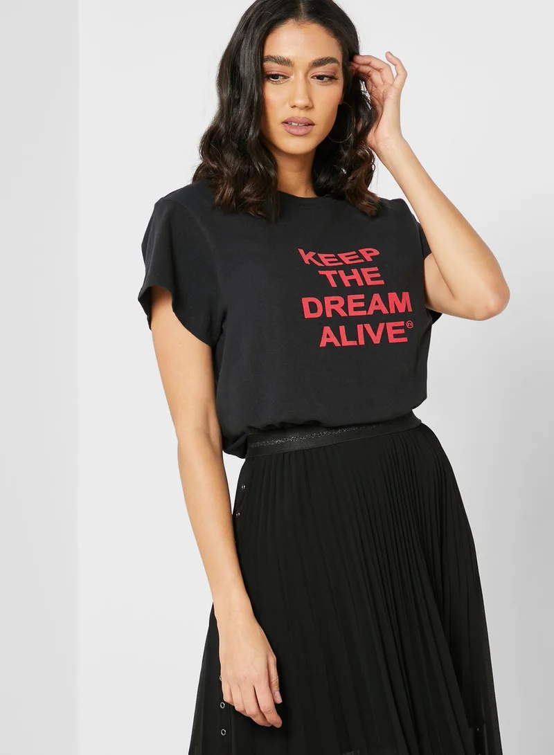 ZADIG & VOLTAIRE Dona Slogan T-Shirt