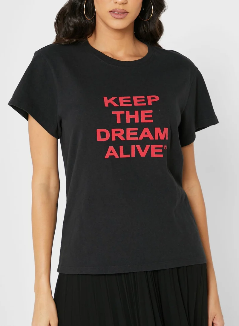 ZADIG & VOLTAIRE Dona Slogan T-Shirt