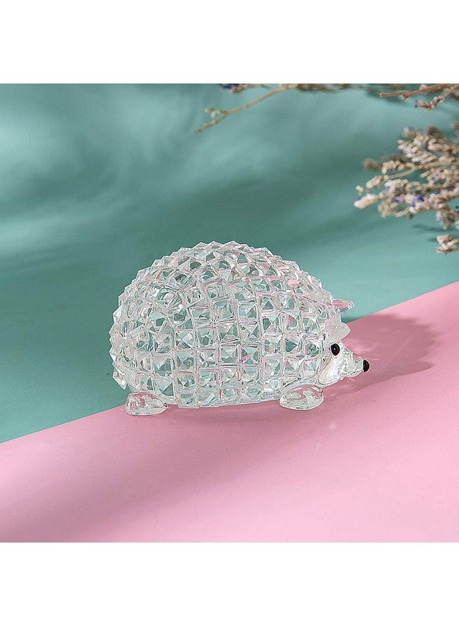 LONGWIN Crystal Animal Figurines Mini Glass Hedgehog Statues Home Table Decoration Ornaments Collectible Gifts - Image 3