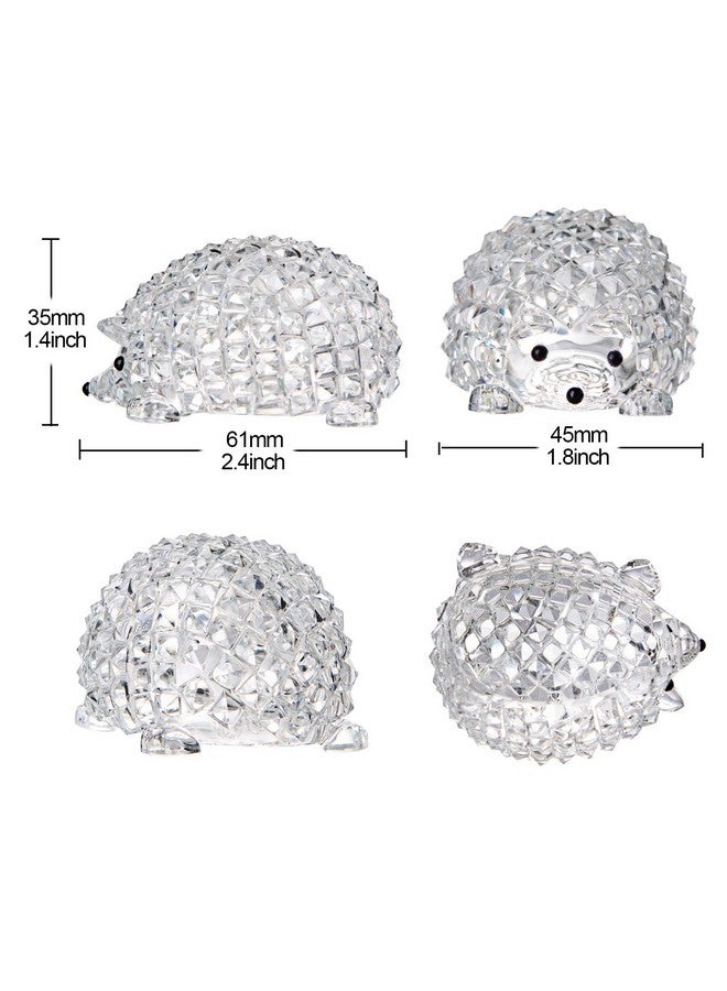 LONGWIN Crystal Animal Figurines Mini Glass Hedgehog Statues Home Table Decoration Ornaments Collectible Gifts - Image 4