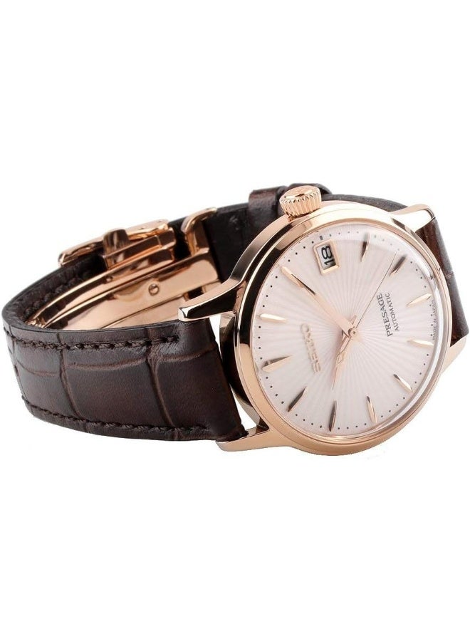 Seiko Seiko Womens Analogue Automatic Watch with Leather Strap SRP852J1, Brown, One Size, Strap  - Image 2