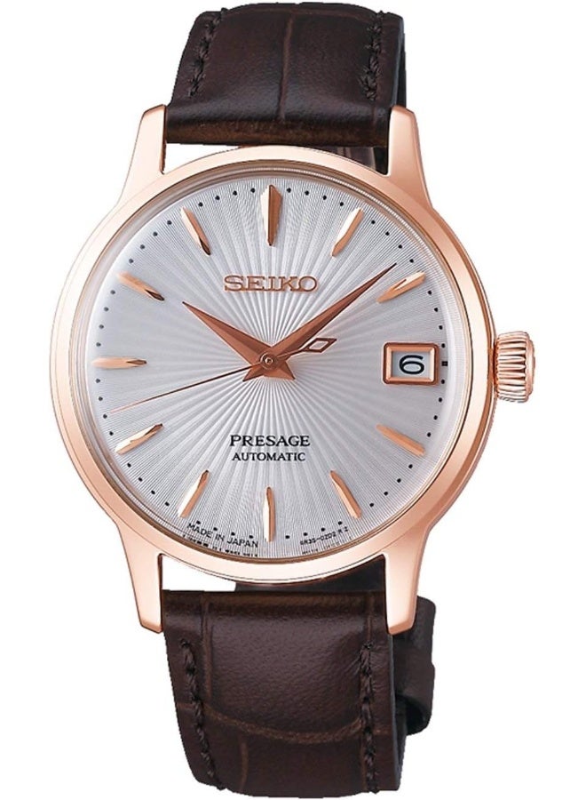 Seiko Seiko Womens Analogue Automatic Watch with Leather Strap SRP852J1, Brown, One Size, Strap  - Image 1