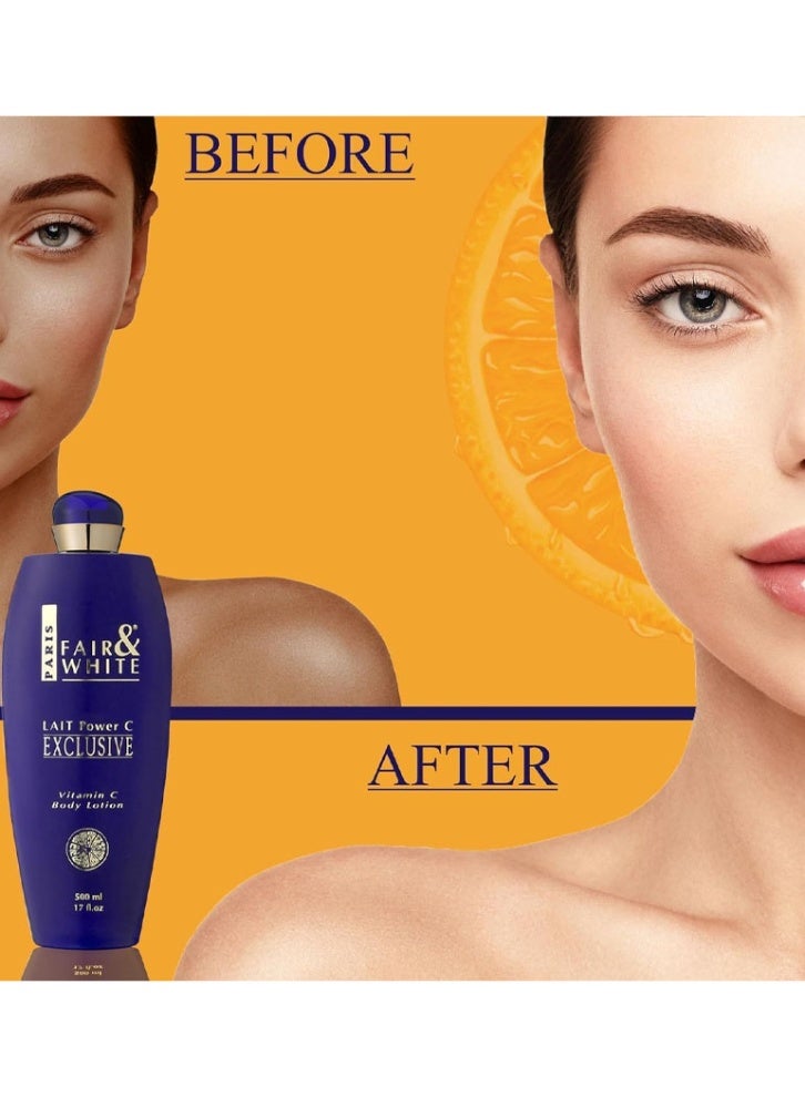 فير آند وايت لوشن ليت باور سي لتفتيح بشرة الجسم 500ملليلتر - Image 4